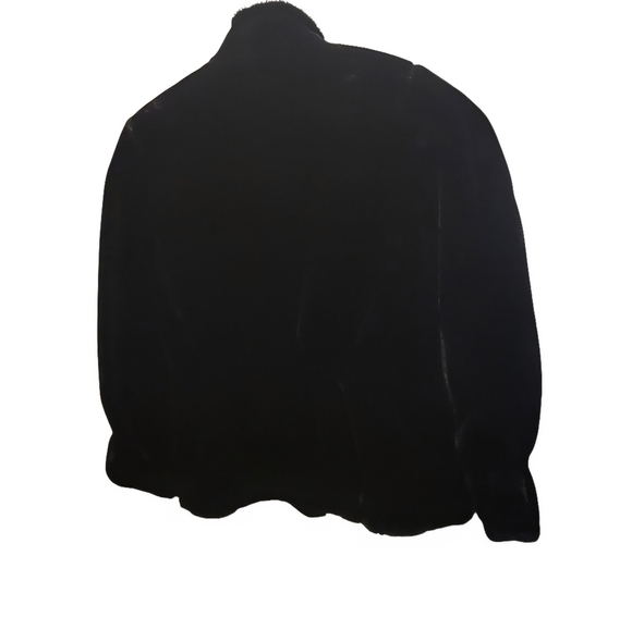 Vintage Jordache Faux Fur Coat Short Jacket Button Up Made In The USA Size 13 - Picture 2 of 7